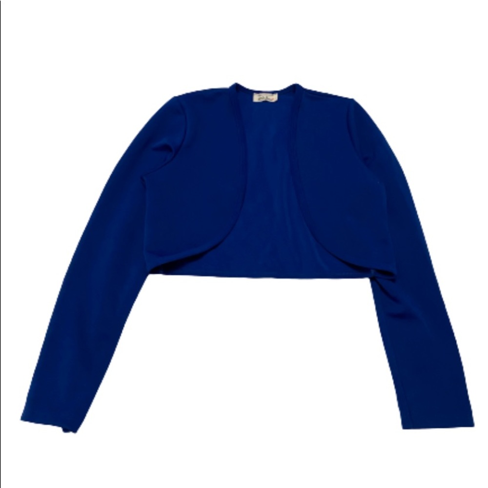 HOST PICK | BD Junior | Beautiful Bright Blue Long-sleeve Front Bolero